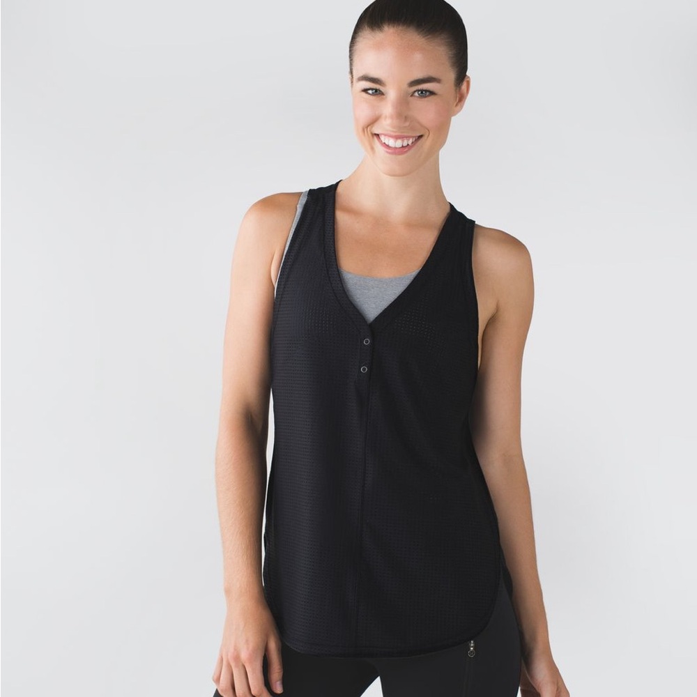 Lululemon Var-City Tank - black sz 6
